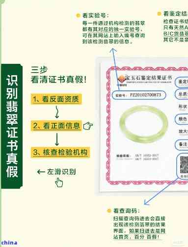 翡翠手镯证书真假鉴别全攻略：简易图解法
