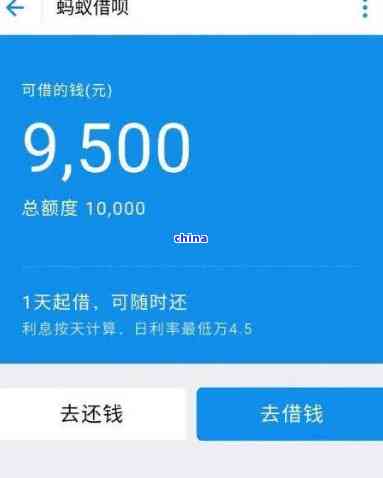 借呗额度500截图图片